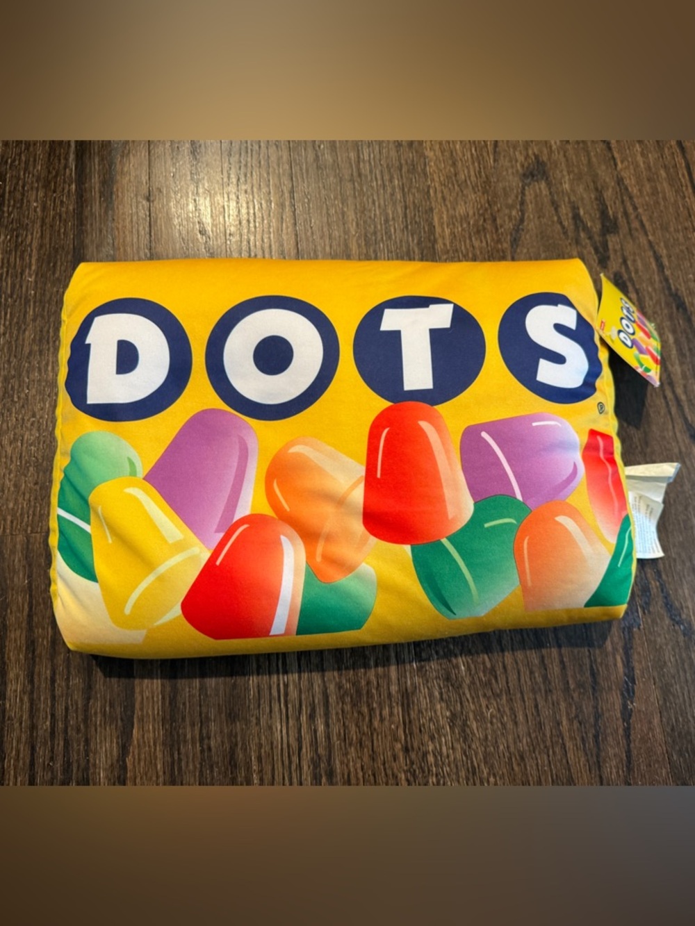Dots Yellow Candy Box Pillow or Plush with tag